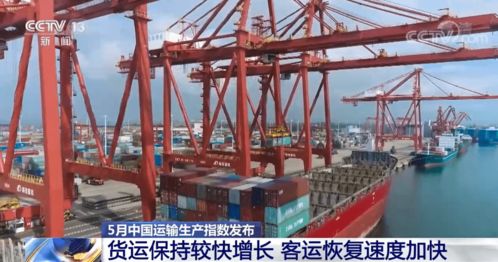 5月中國運輸生產指數發布 貨運保持較快增長，客運恢復提速，道路貨運彰顯韌性